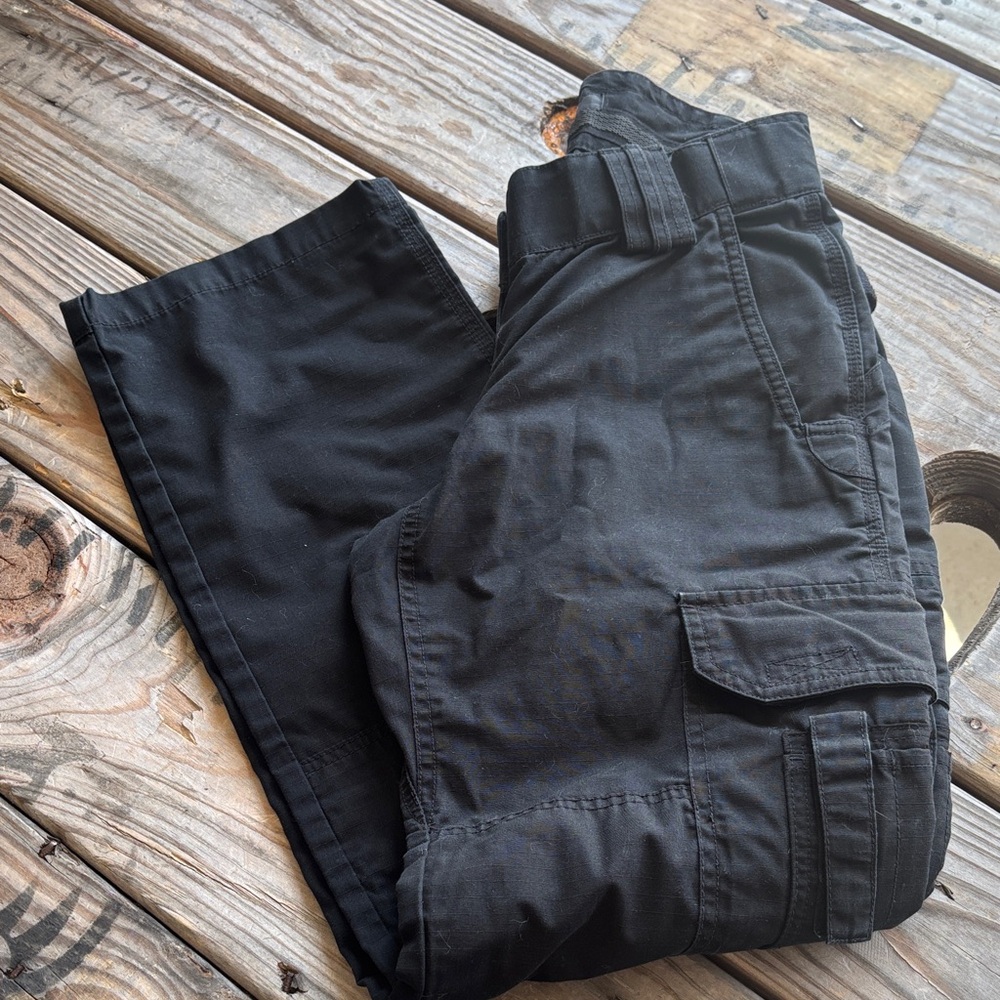 5.11 Tactical Black Straight Leg Cargo Pants